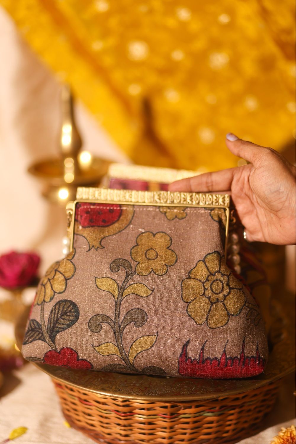 Floral Kalamkari Kutty Anarkali