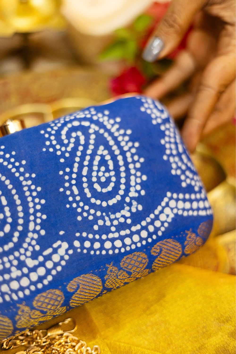 Casual Sungudi Royal Blue