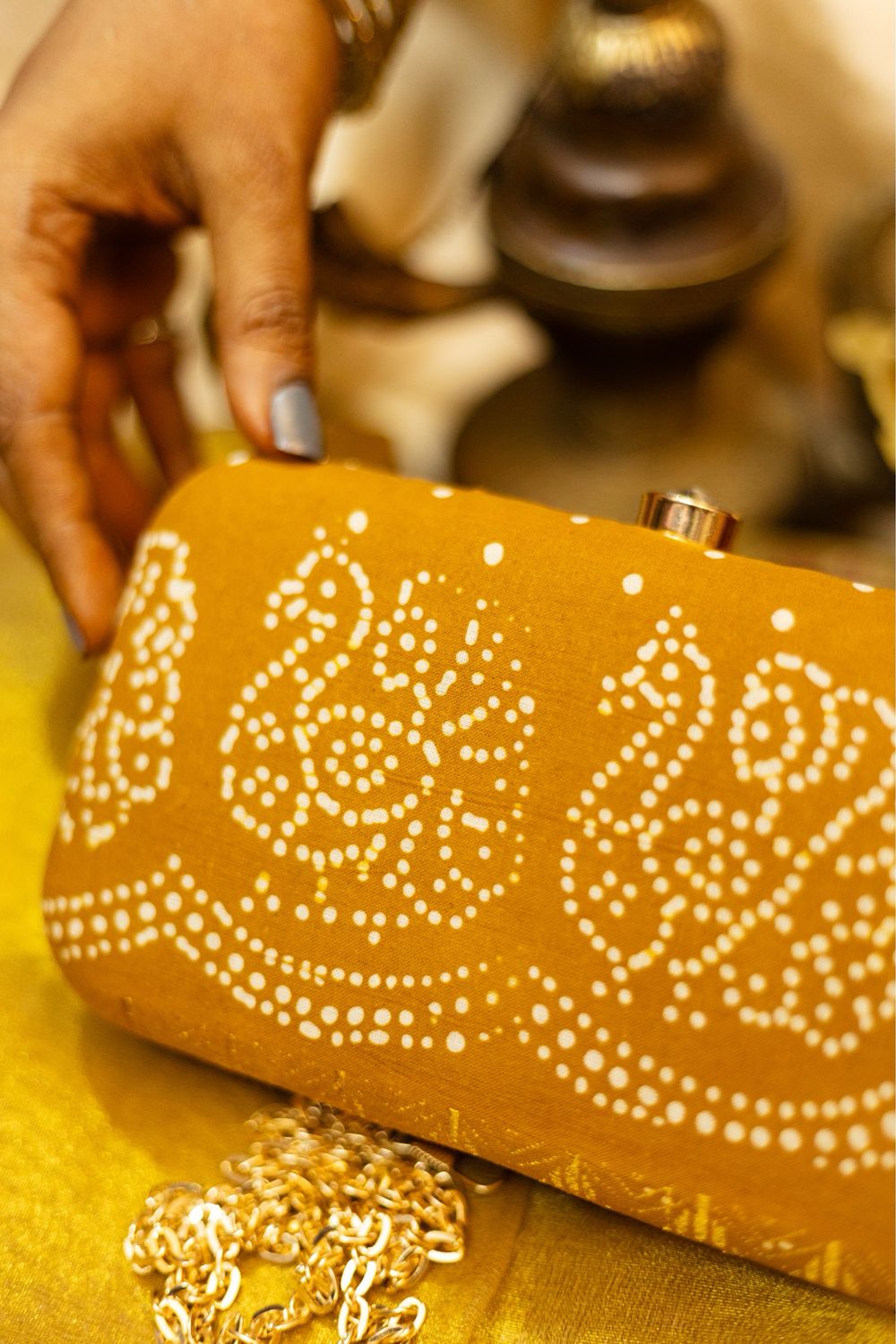 Casual Sungudi Mustard