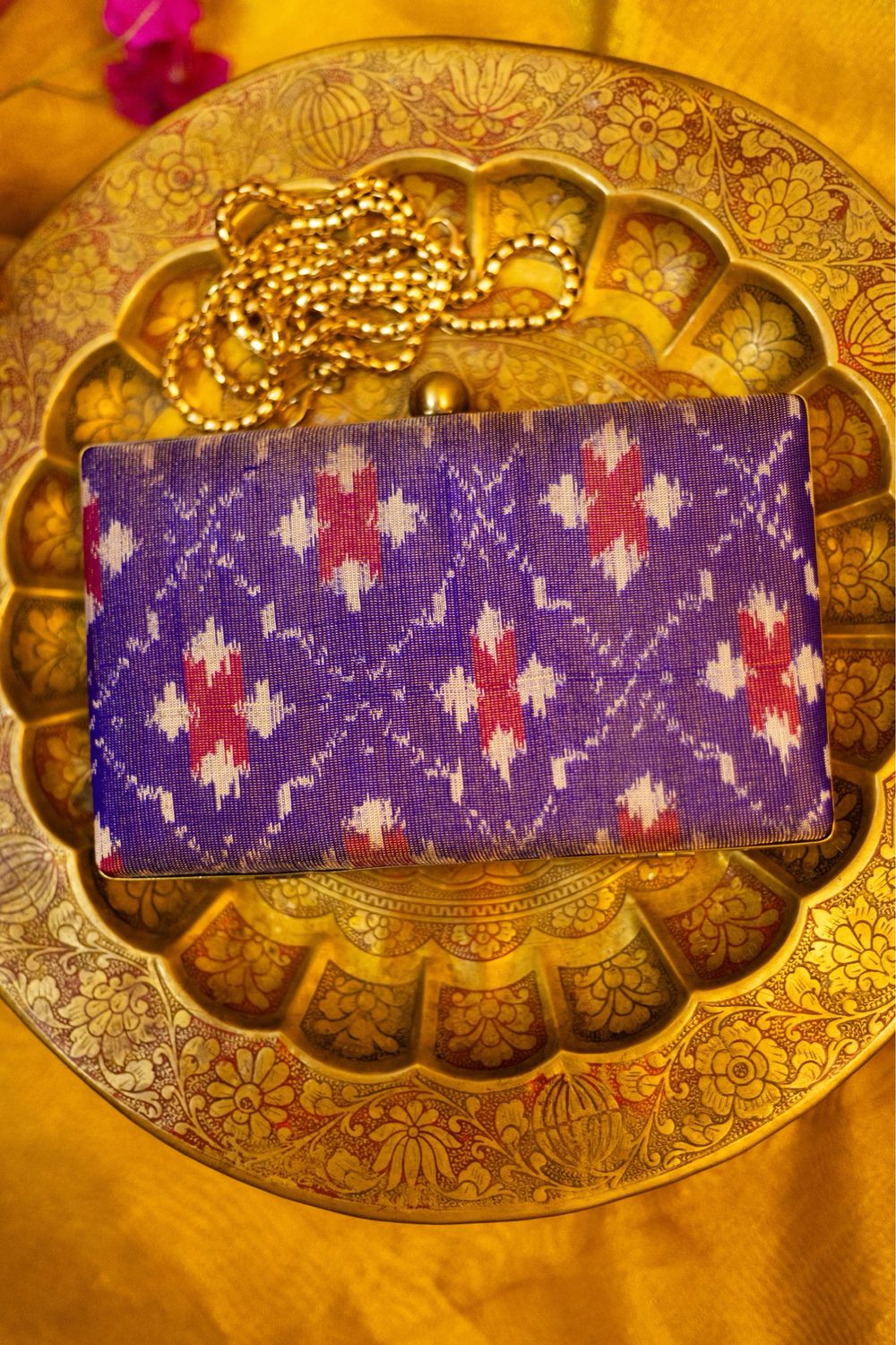 Purple Ikkat Oosivanam