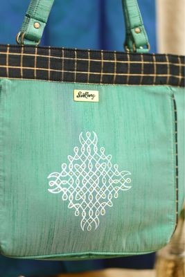 Teal Green Kolam