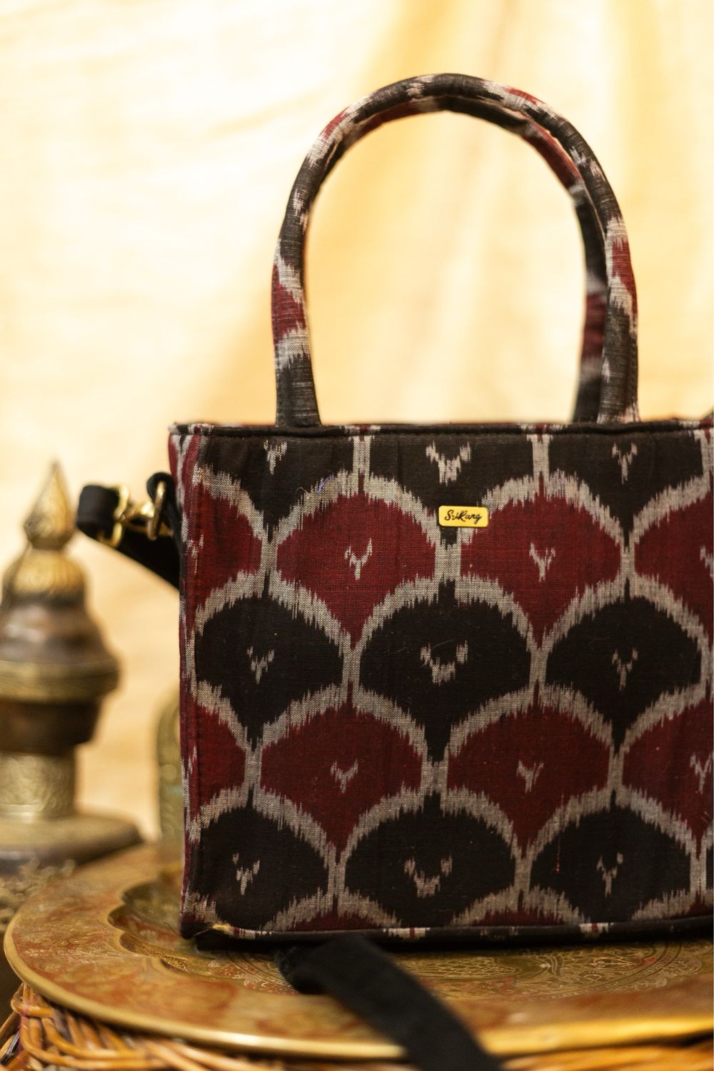 Satchel Black And Maroon