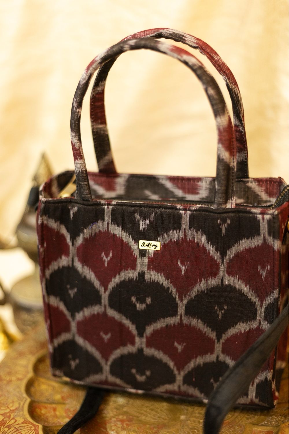 Satchel Black And Maroon