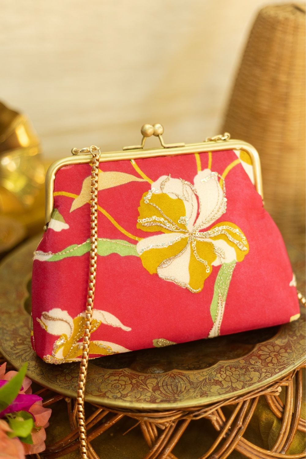 Hot Pink Crape Kannama