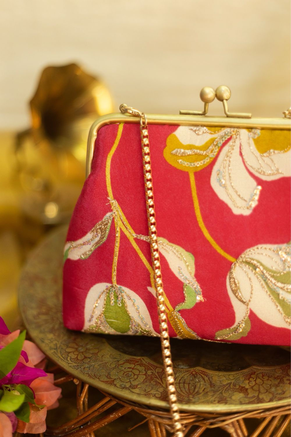 Hot Pink Crape Kannama