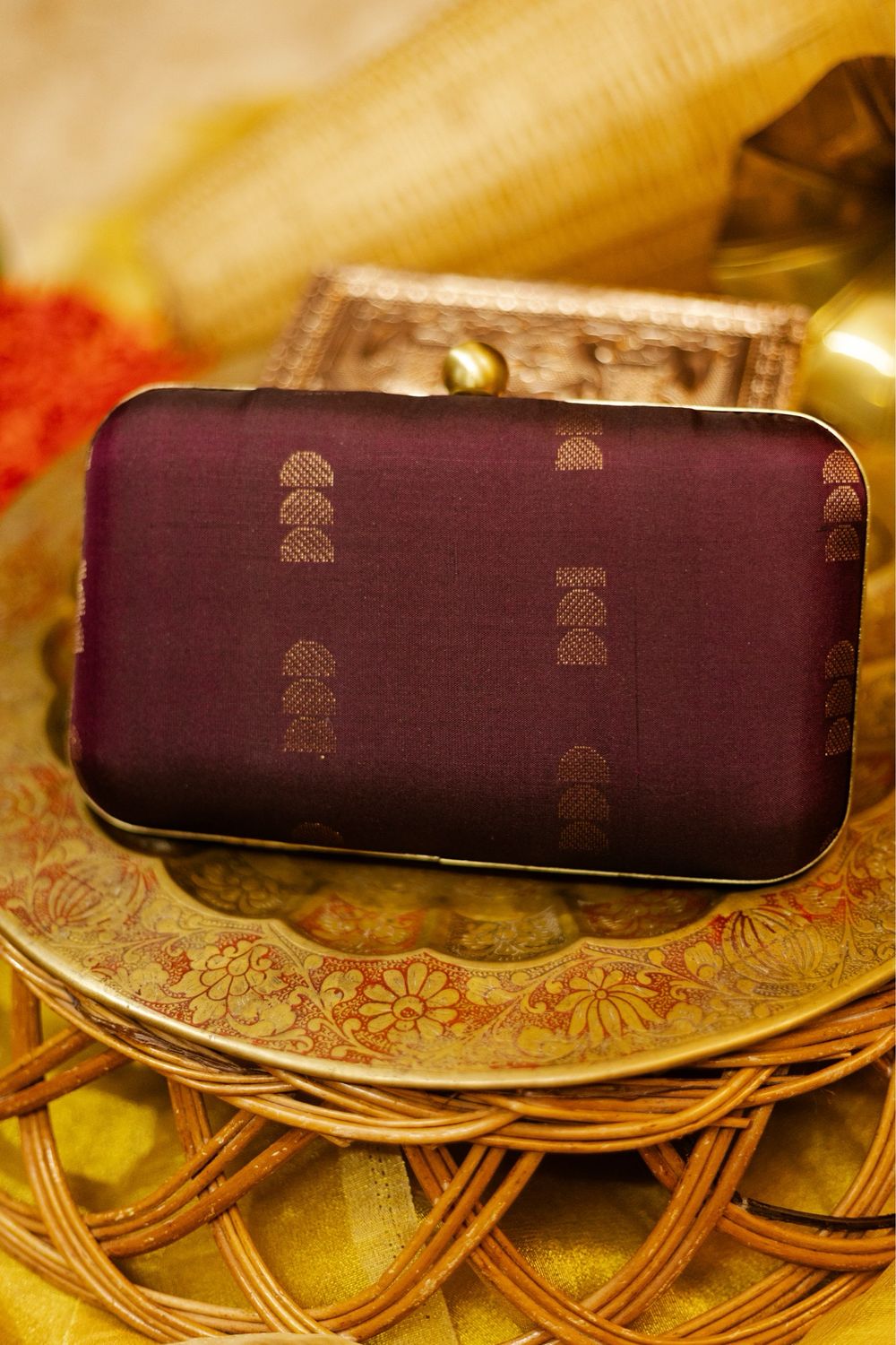 Chocolate 3 Pendent Kanchi Silk