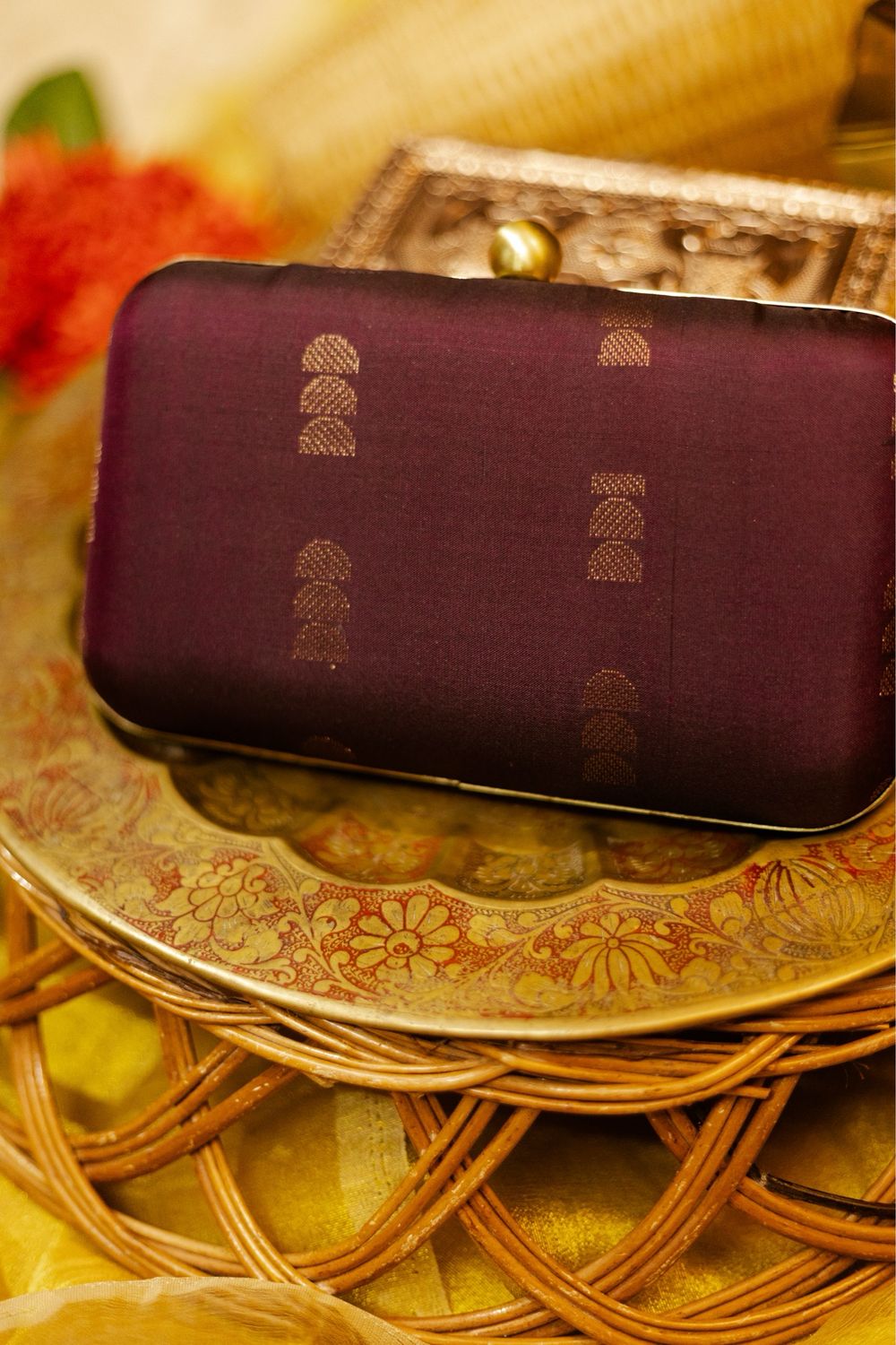 Chocolate 3 Pendent Kanchi Silk