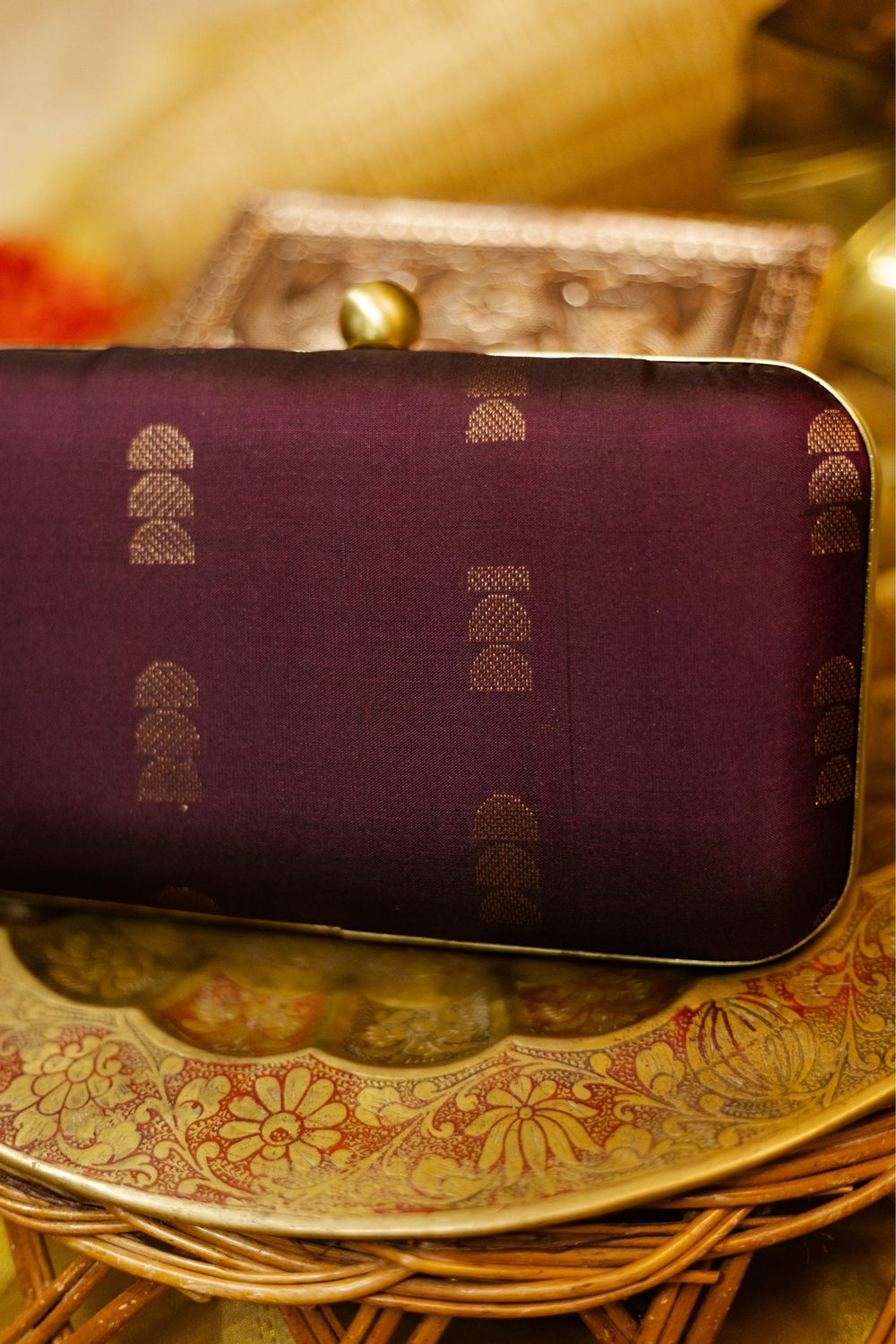 Chocolate 3 Pendent Kanchi Silk