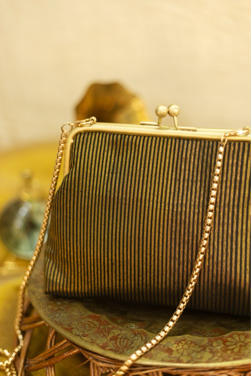 Black Tissue Stripe Kannama