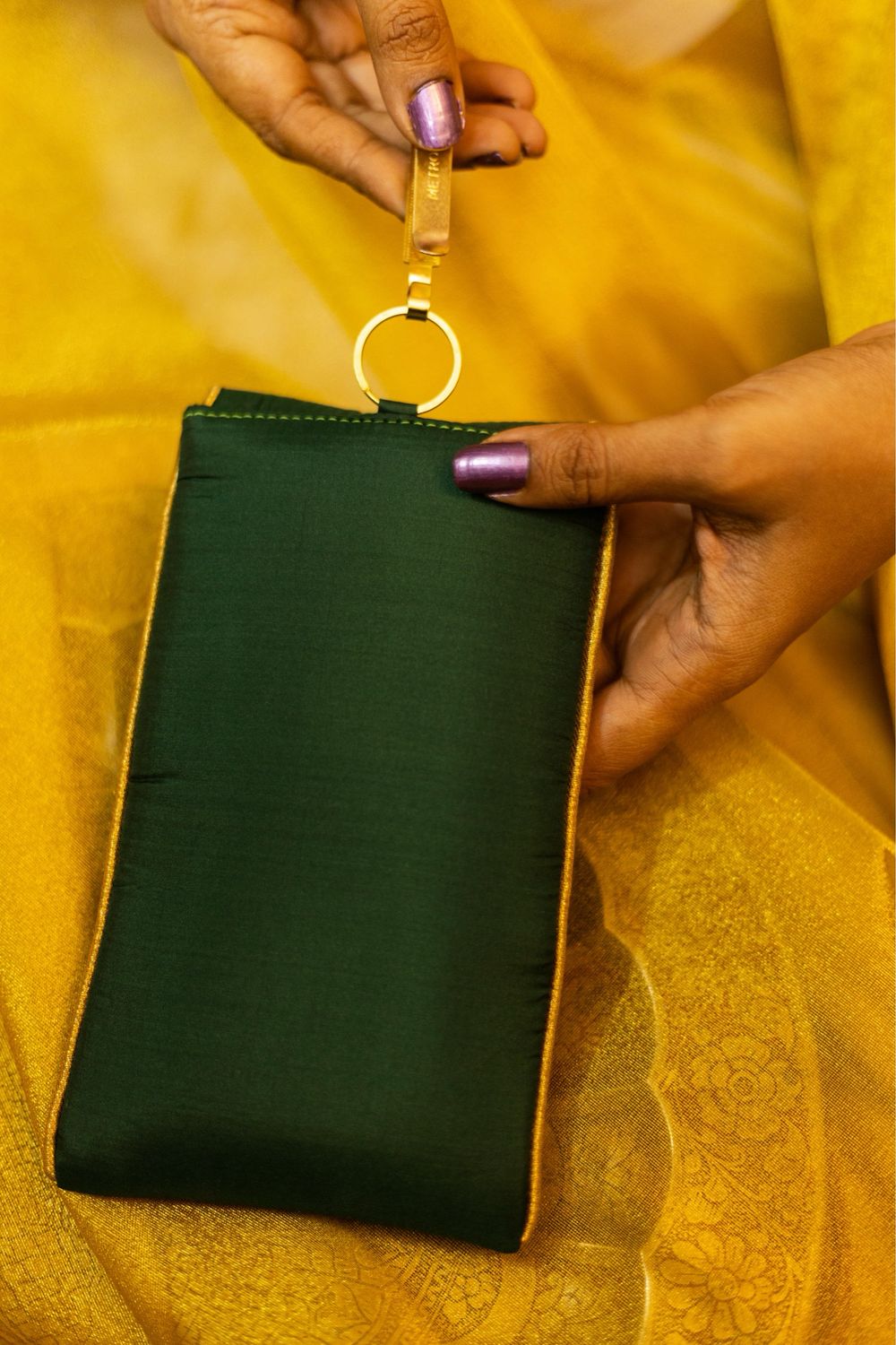 Green With Yellow Pouch