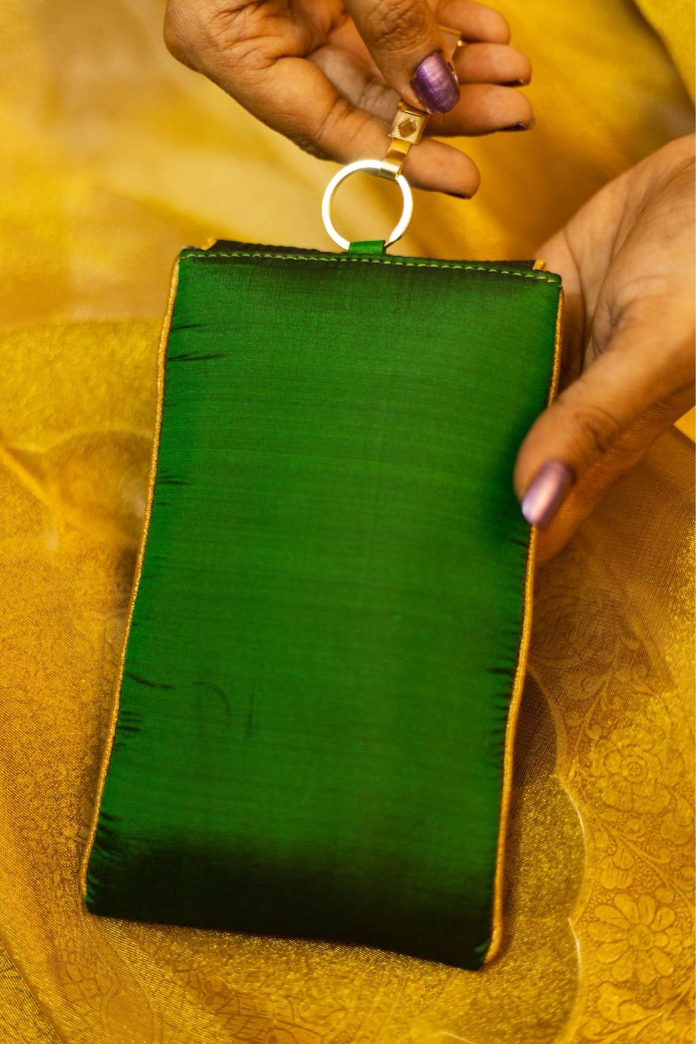 Leaf Green With Stripe Border