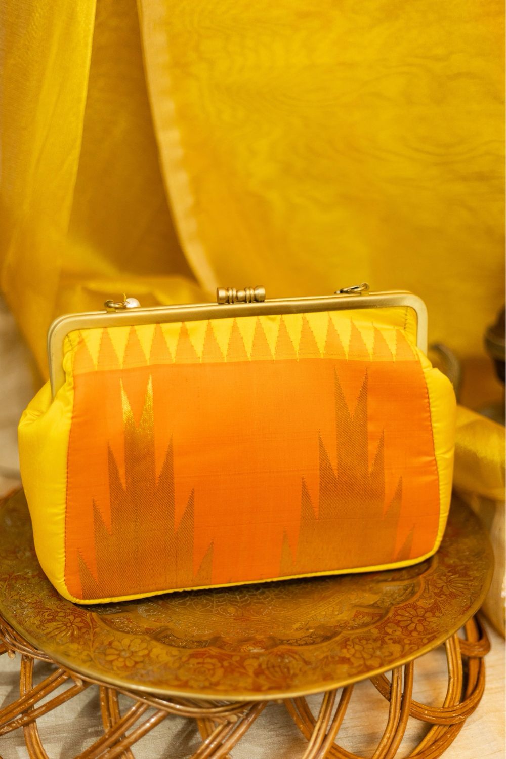 Yellow And Orange Thazampoo Rekku