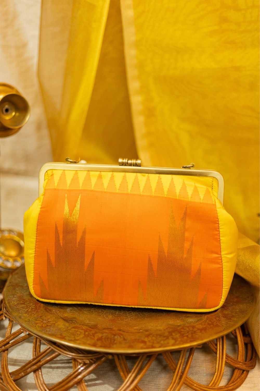 Yellow And Orange Thazampoo Rekku
