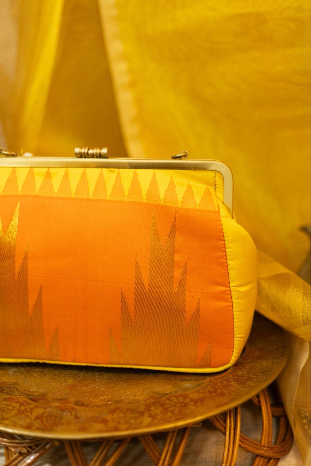 Yellow And Orange Thazampoo Rekku