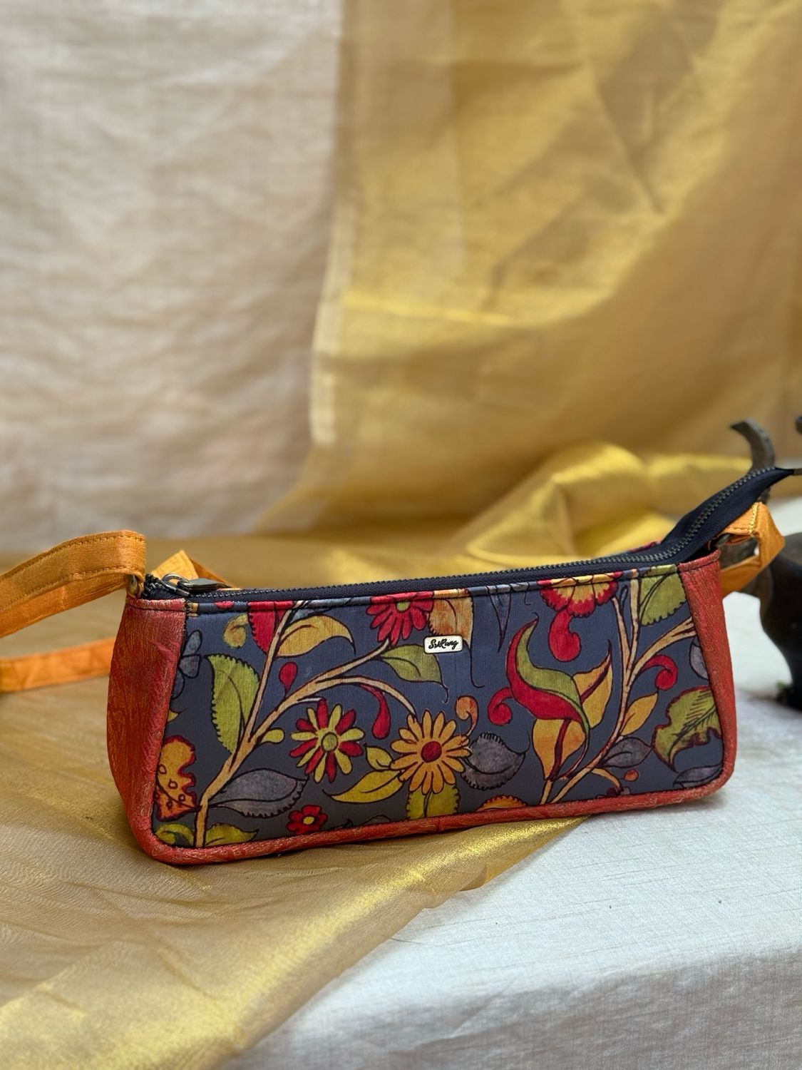 Elephant Grey Flower Sling