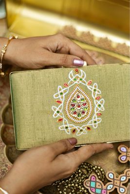 Golden Glow Tanjore Kolam