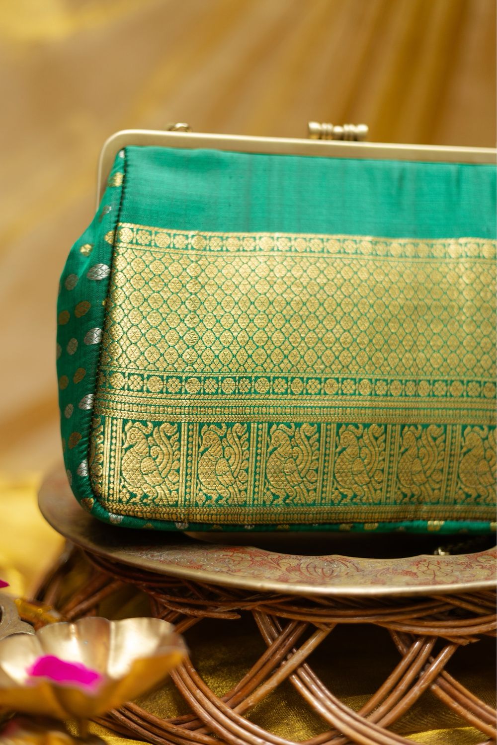 Dark Green Big Damru