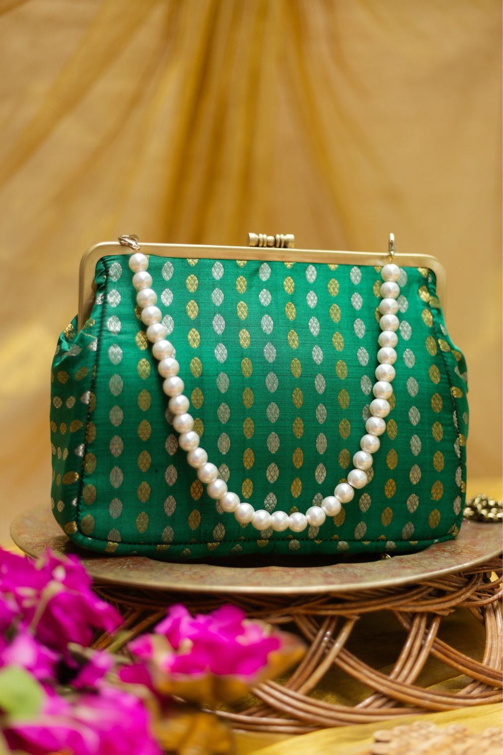 Dark Green Big Damru