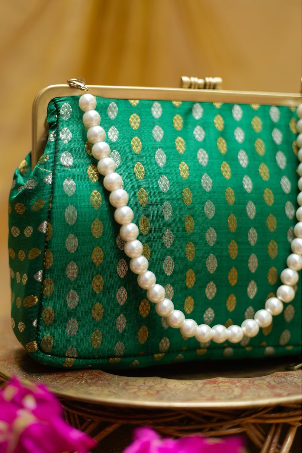 Dark Green Big Damru