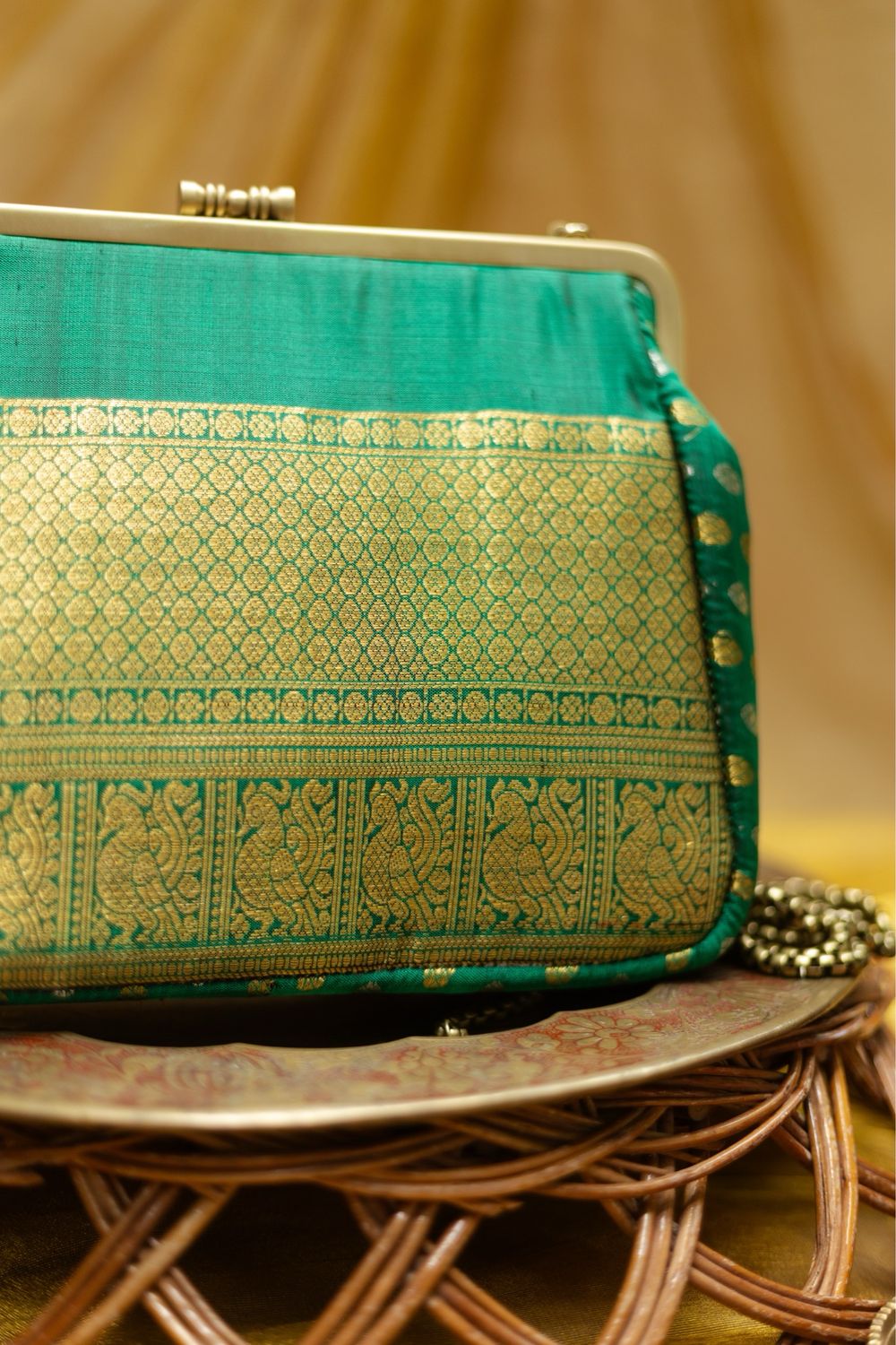 Dark Green Big Damru