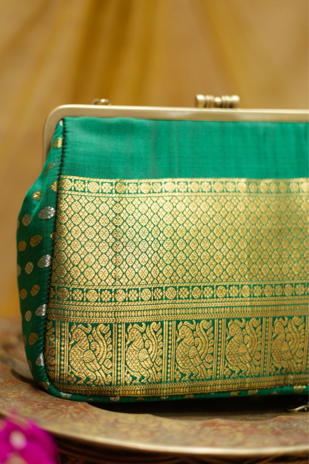 Dark Green Big Damru