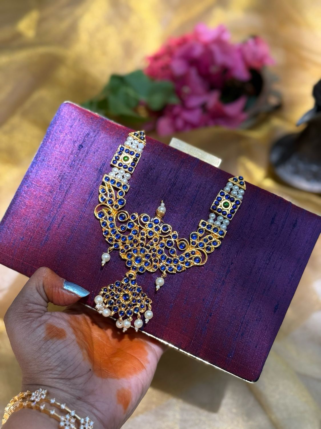 Purple Necklace Ponniyin Selvan