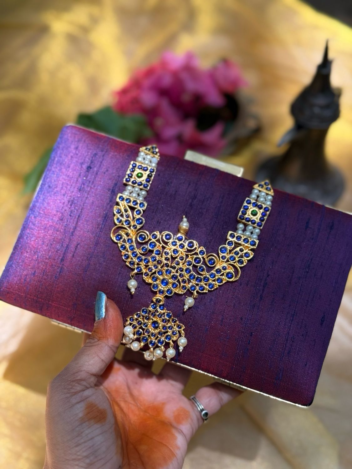 Purple Necklace Ponniyin Selvan