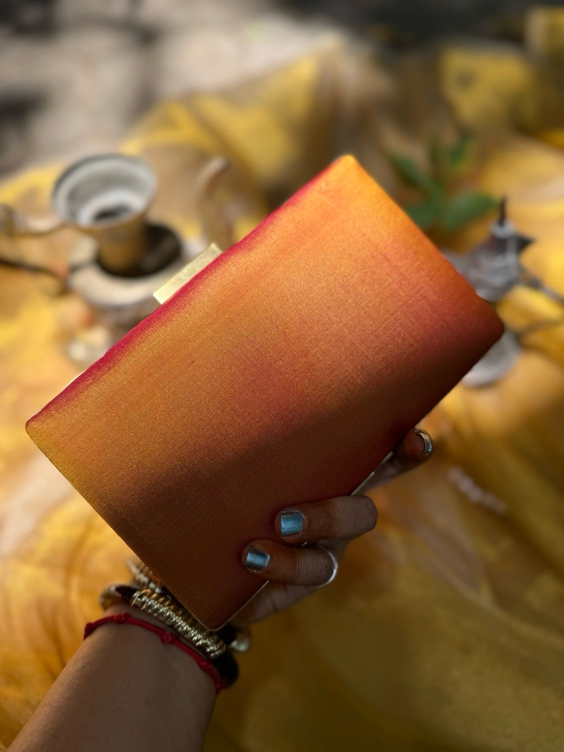 Orange With Blue Rakudi