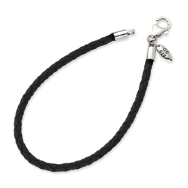 Black Leather Bracelet