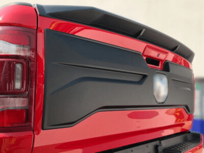 Dodge RAM 1500 2019+ AIR DESIGN Tailgate Applique Panel - SATIN BLACK