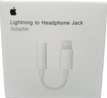 GENUINE APPLE LIGHTNING TO HEADPHONE JACK ADAPTER