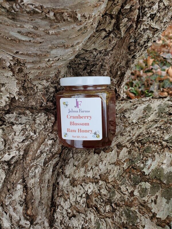 Cranberry Blossom Raw Honey 12 oz