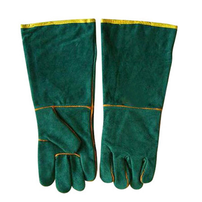 Glove Green Lined Elbow 8&quot;