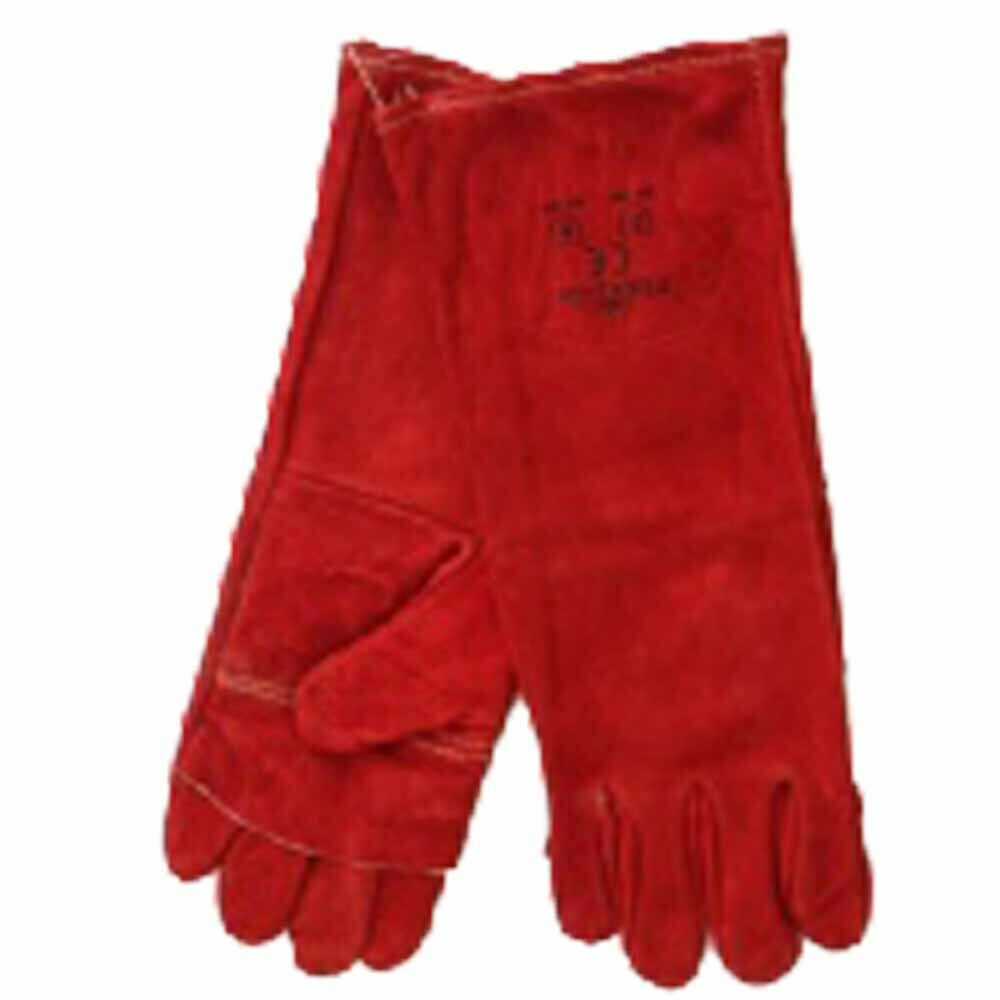 Glove Welding Red Heat Resistant Kevlar Stitch Elbow 8&quot;