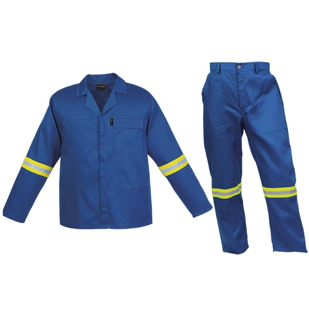 Royal Blue Poly 80/20 (2 Piece) Reflective Size 40 (Chest) 36 (Waist)
