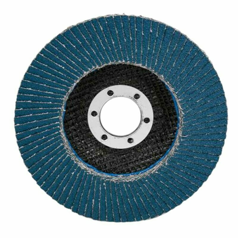 Flap Wheel Disc 115mm Grit 40 (Blue) Zirconium S/Steel