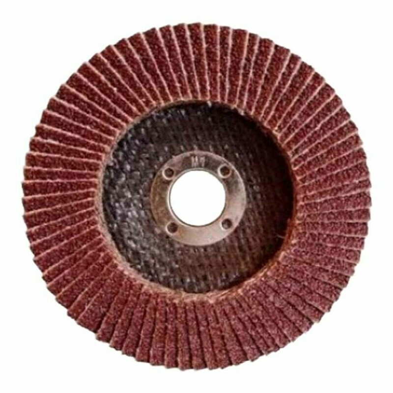 Flap Wheel Disc  115mm Grit 40 (Red) Mild Steel