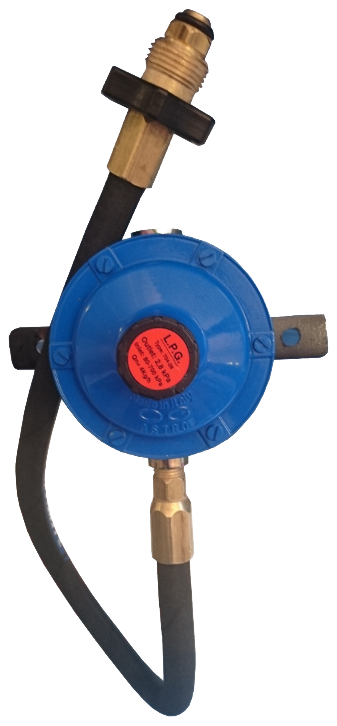 LPG Regulator Low Pressure Bullnose Single Set 2.8 kPa 3kg/Hr