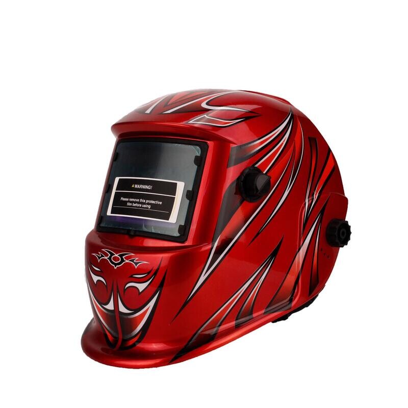 Matweld Auto Darkening Helmet Adjustable DIN9 - DIN13 Red/Grind