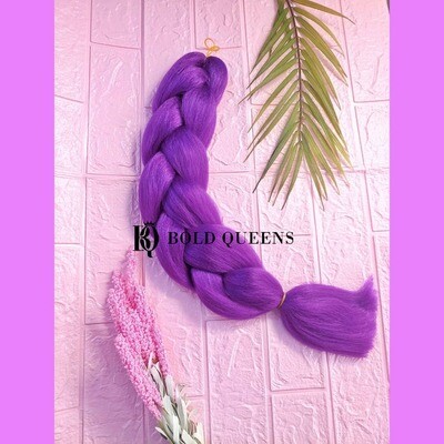 Purple single  tone braid