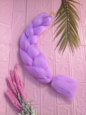 Lavander colored braids