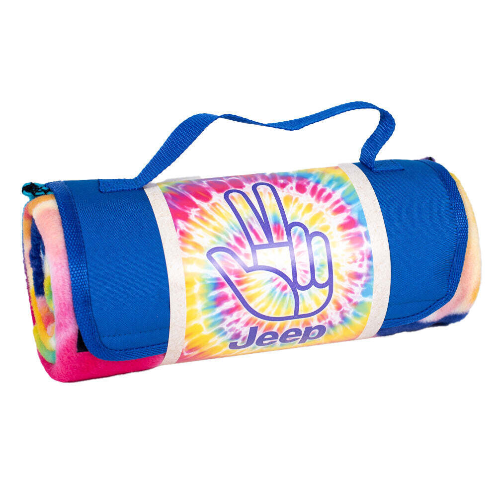 Jeep Blanket - Fleece - Tie Dye
