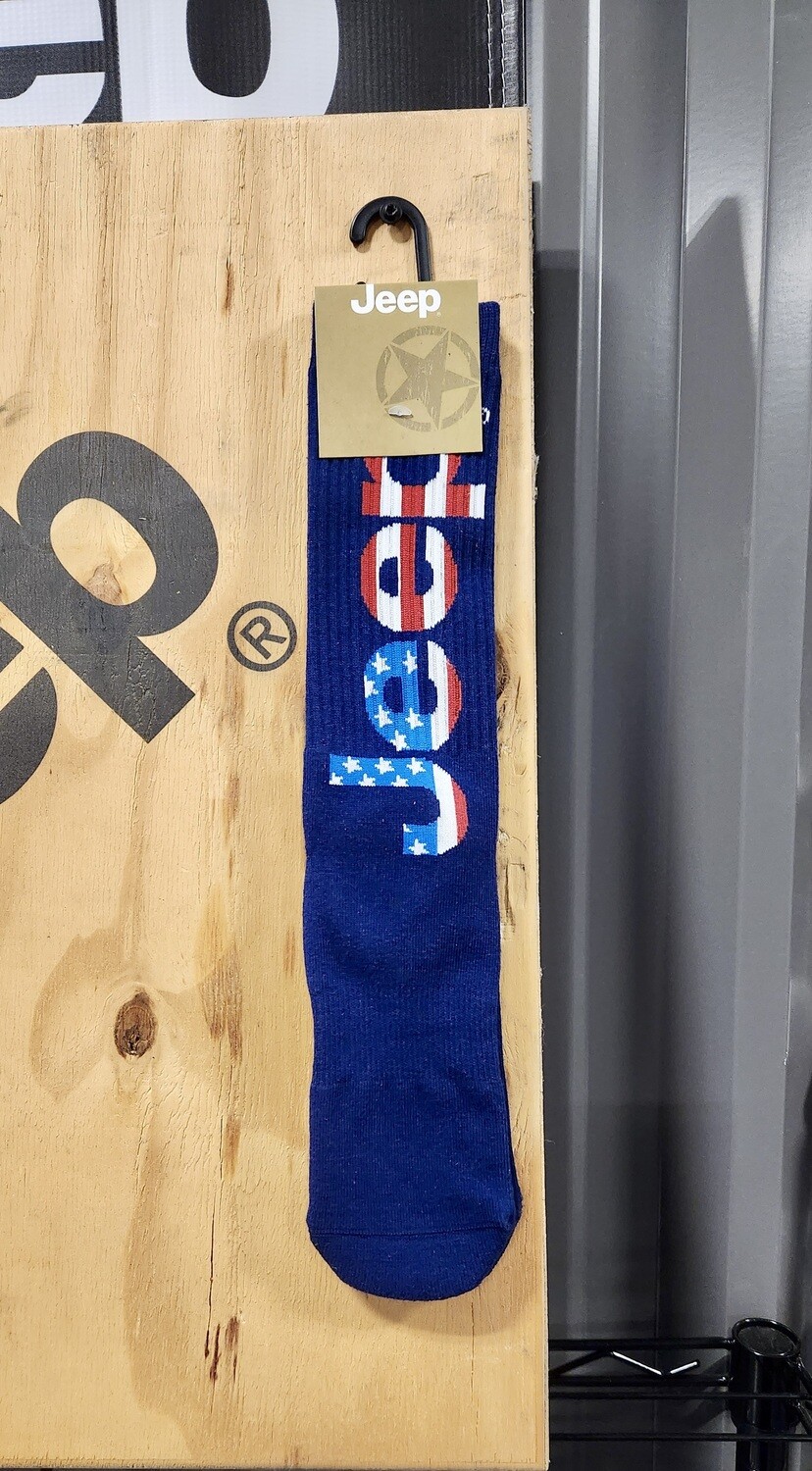 Jeep Socks - Crew - USA Flag