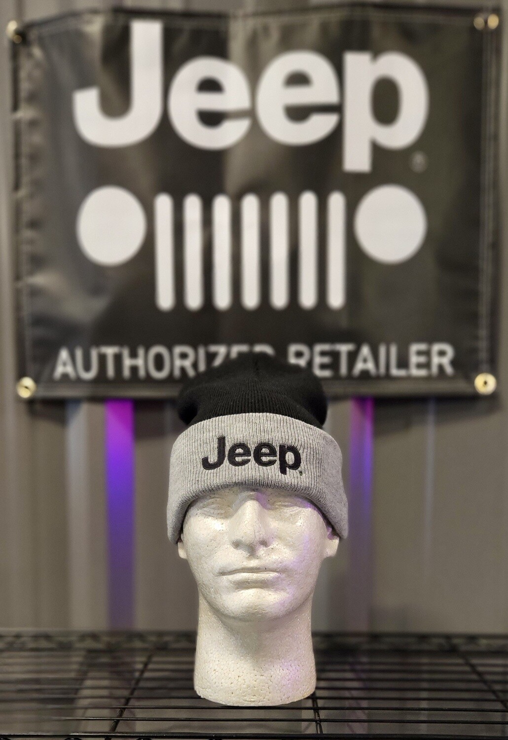 Jeep Beanie Black &amp; Gray