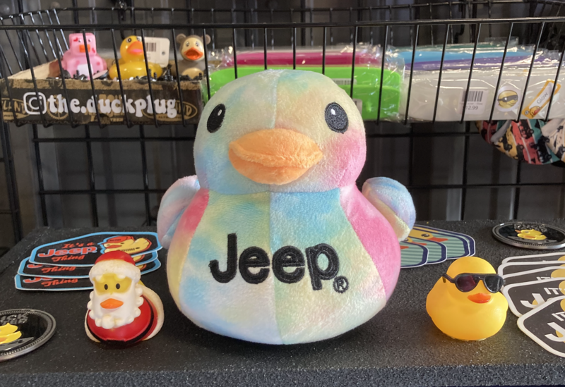 Plush Jeep Duck - Tie Dye