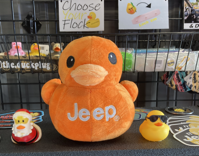 Plush Jeep Duck - Orange