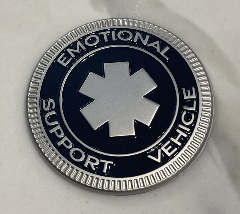 Jeep Badge - Emotional Support Vehicle