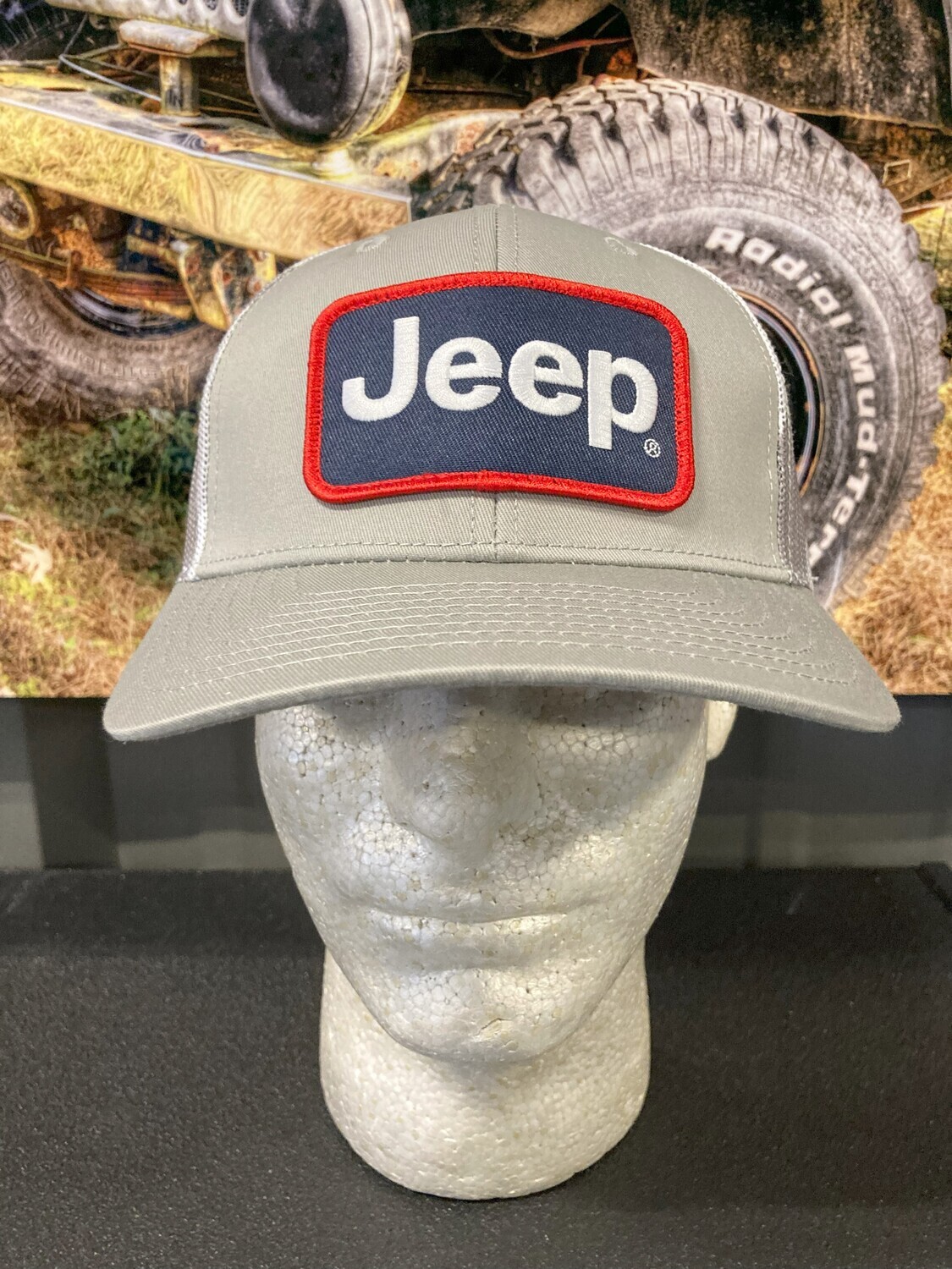 DSC Jeep Hat - Patch Heather Grey Camo