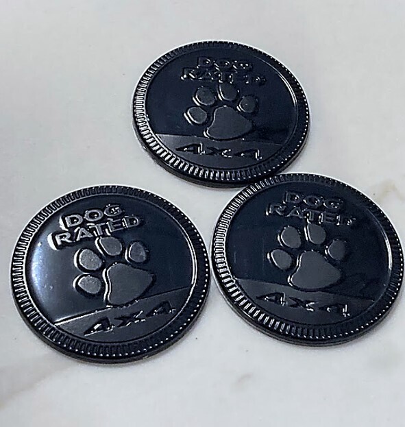 Jeep Badge - Dog Rated Blackout