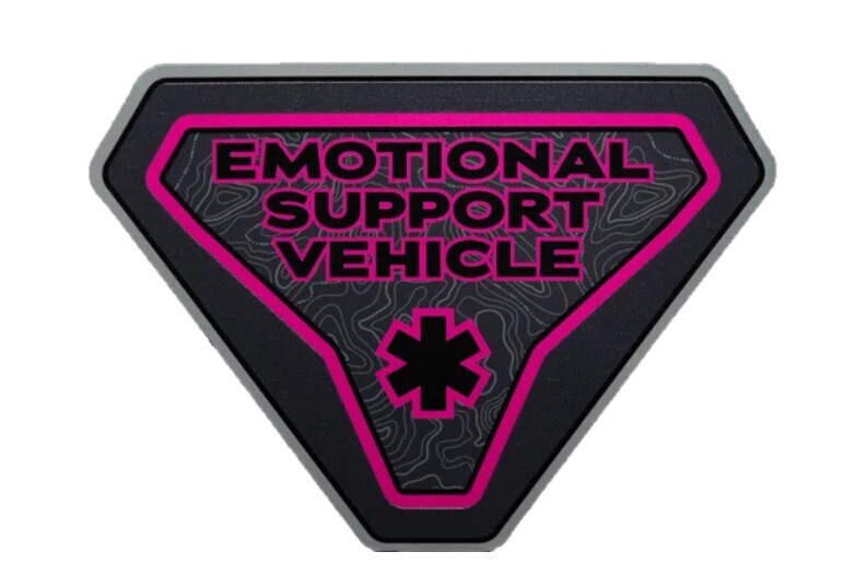 Bronco Badge - Emotional Support Pink